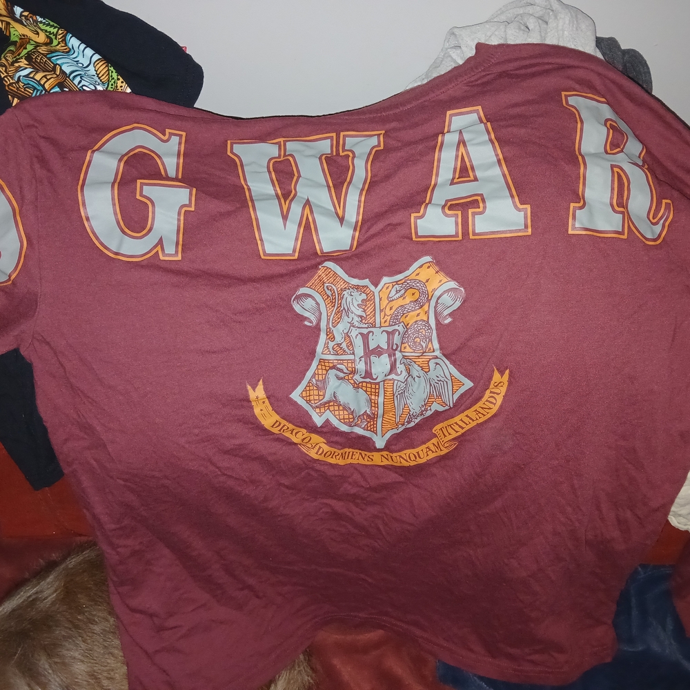 Warner Bros. Burgundy Hogwarts Crest Long Sleeve Tee